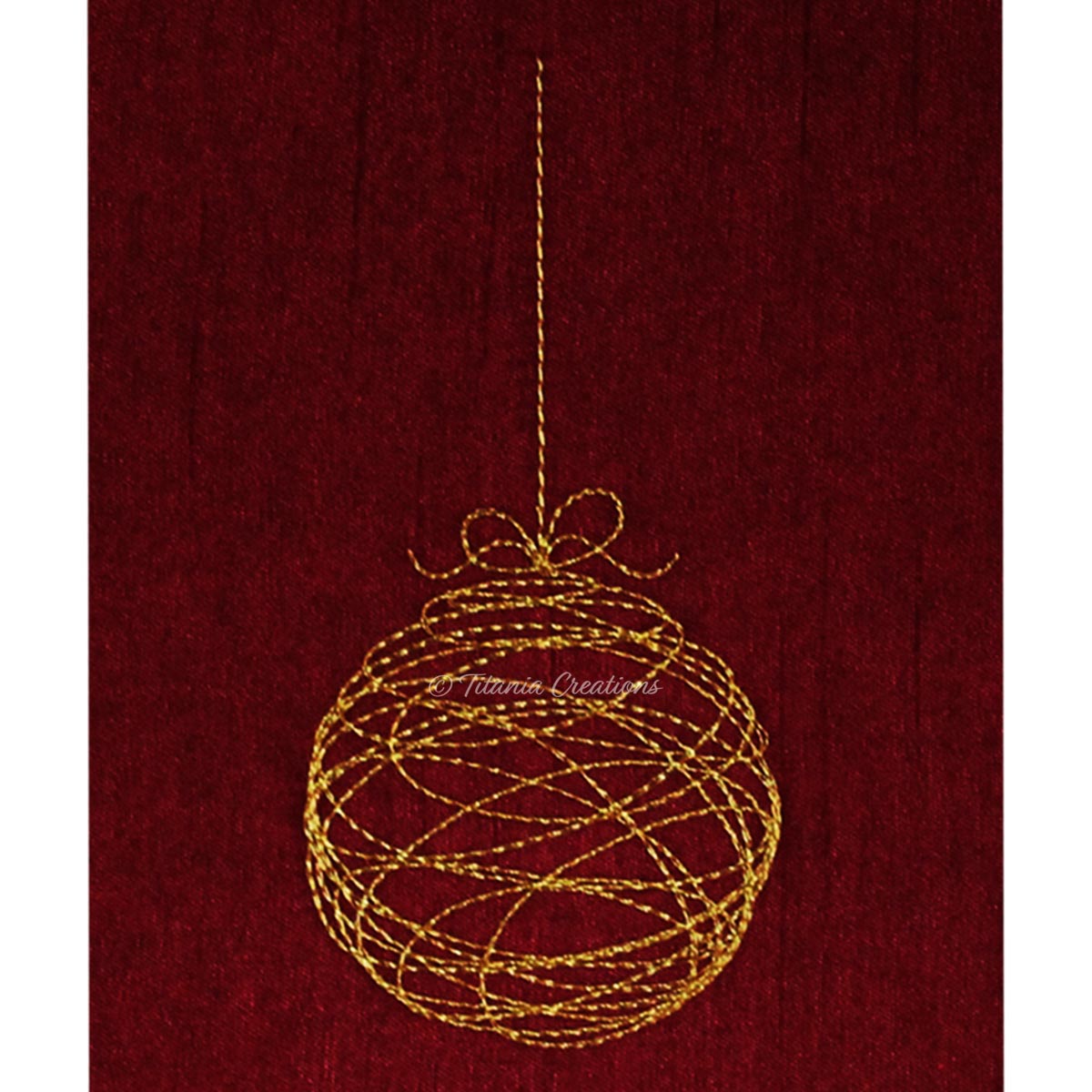 Scribble Bauble 4x4 5x7