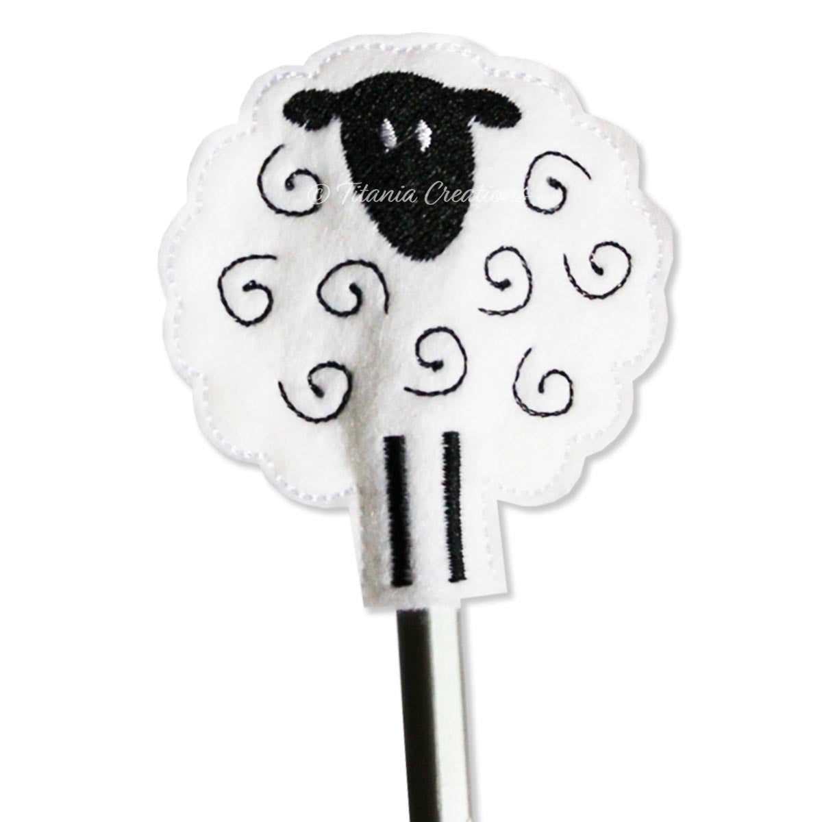 ITH Sheep Pencil Topper 4x4
