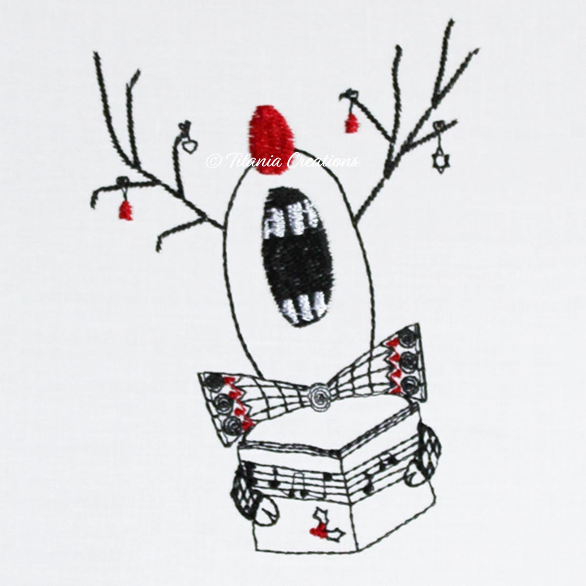 Zen by Adele Collection Singing Reindeer 4x4 5x7 6x10