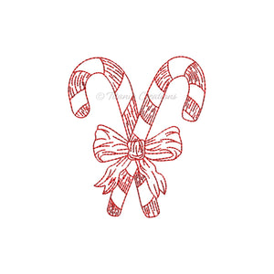 Sketch Candy Cane 4x4