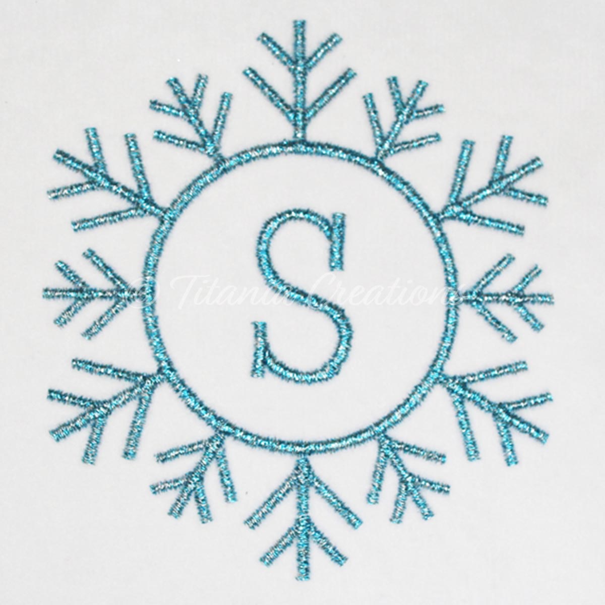 Snowflake Alphabet 4x4