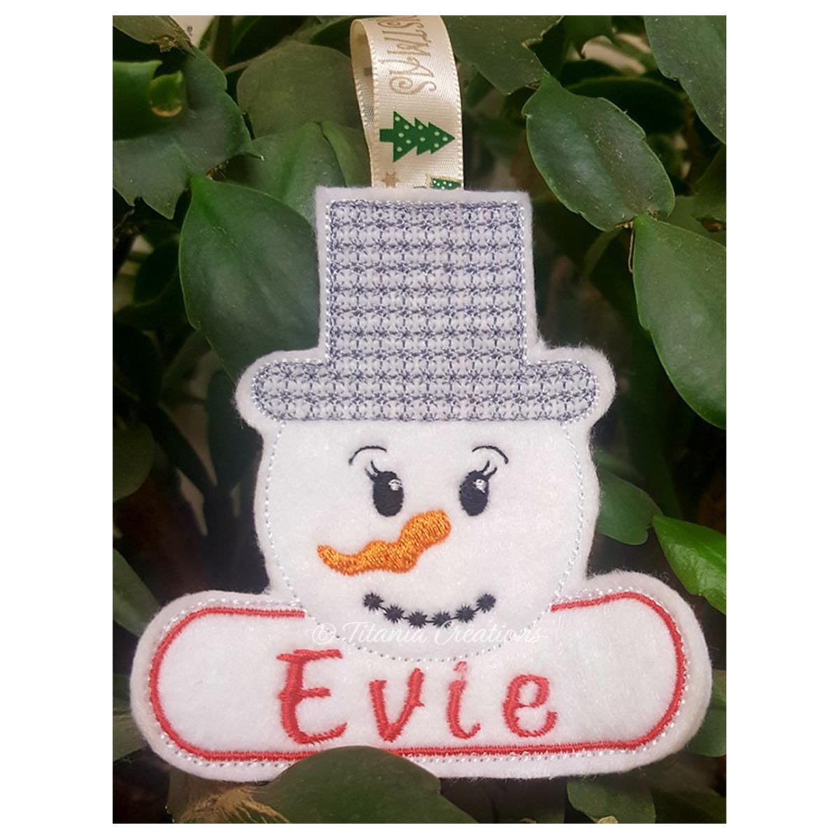 ITH Snowman Hanger 4x4 5x7