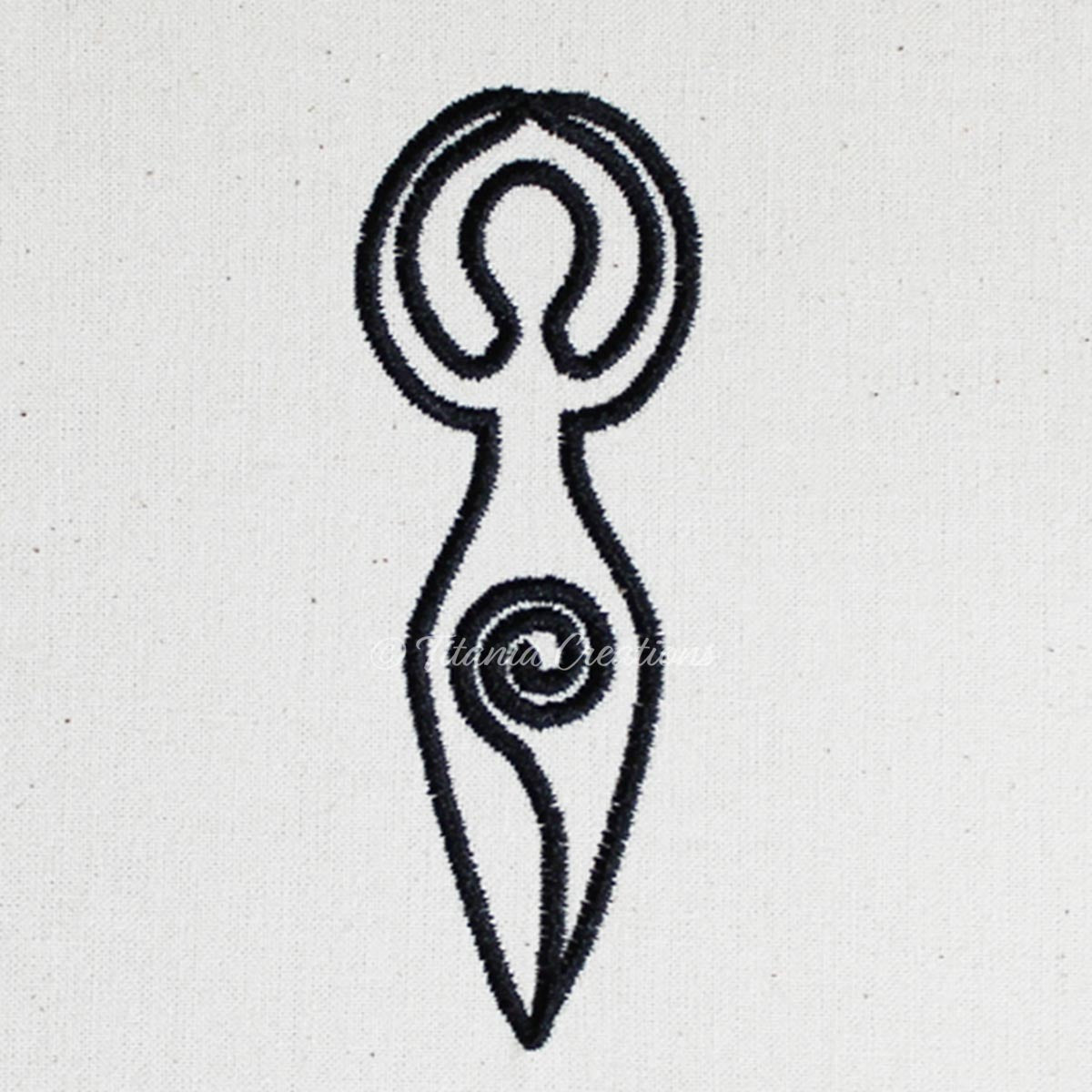 The Spiral Goddess 4x4 5x7