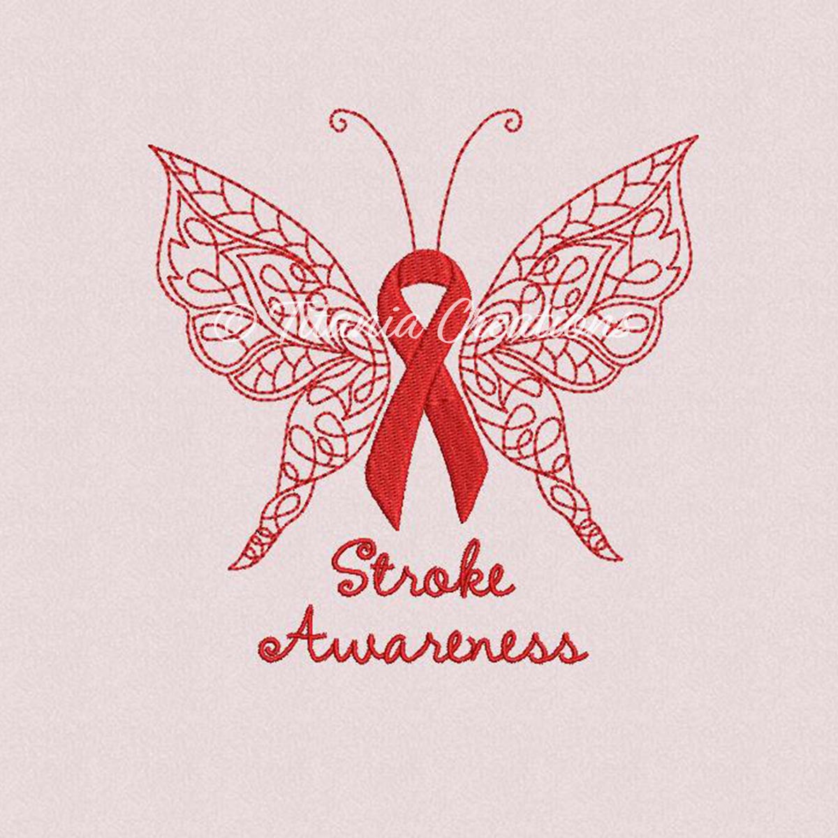 Stroke Awareness Butterfly 4x4 5x7