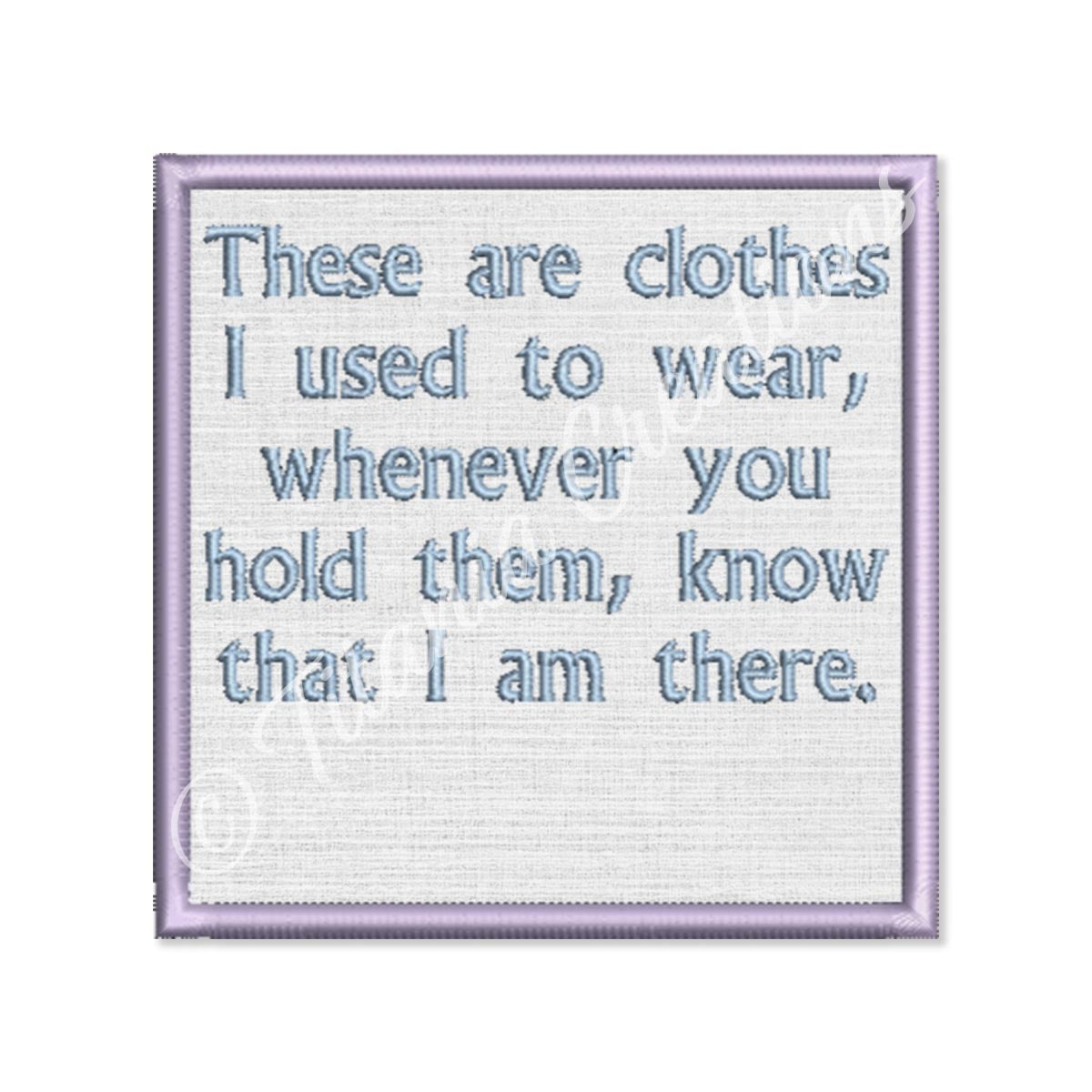 These are clothes I used to wear memory patch 4x4