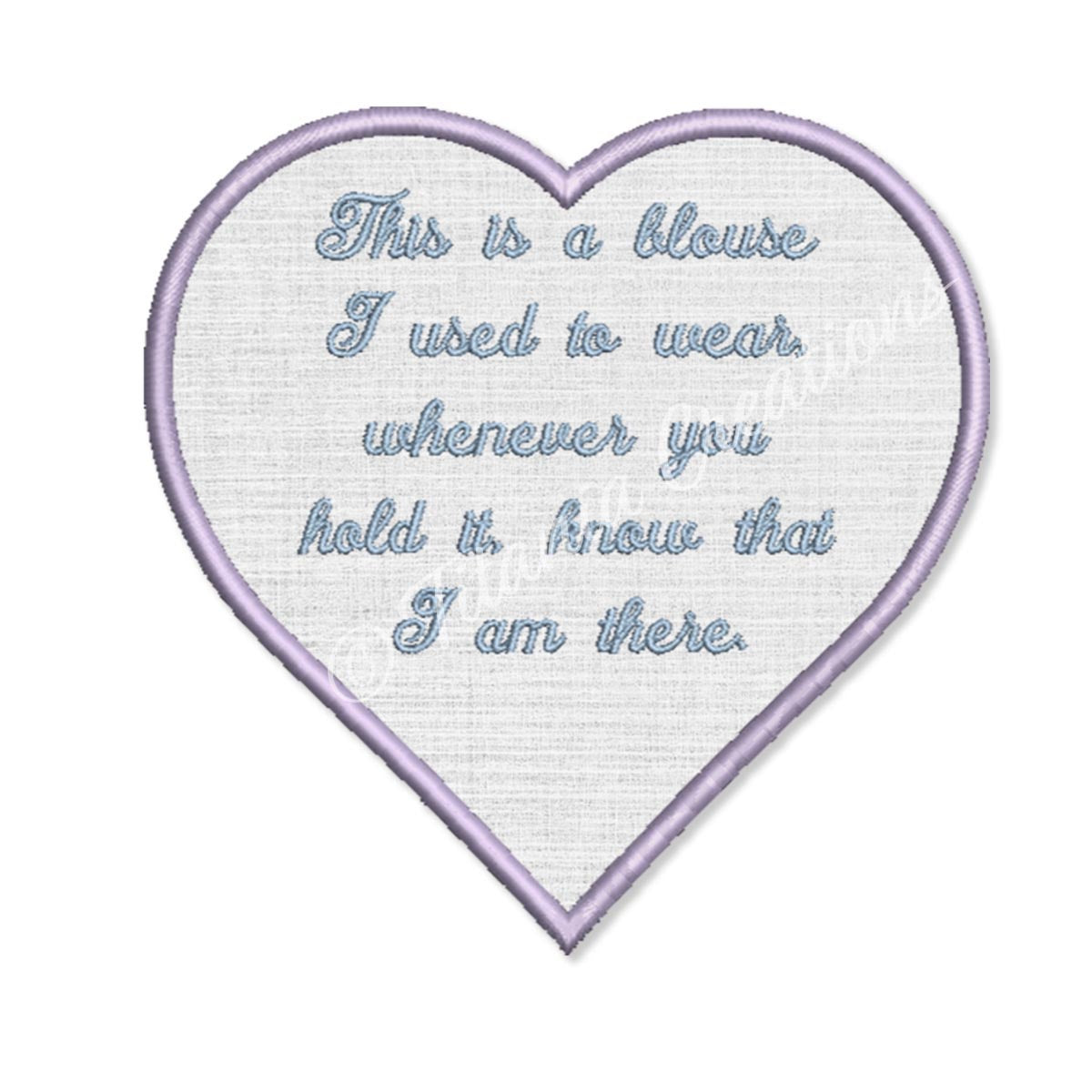 This Is A Blouse Heart Patch 5x5