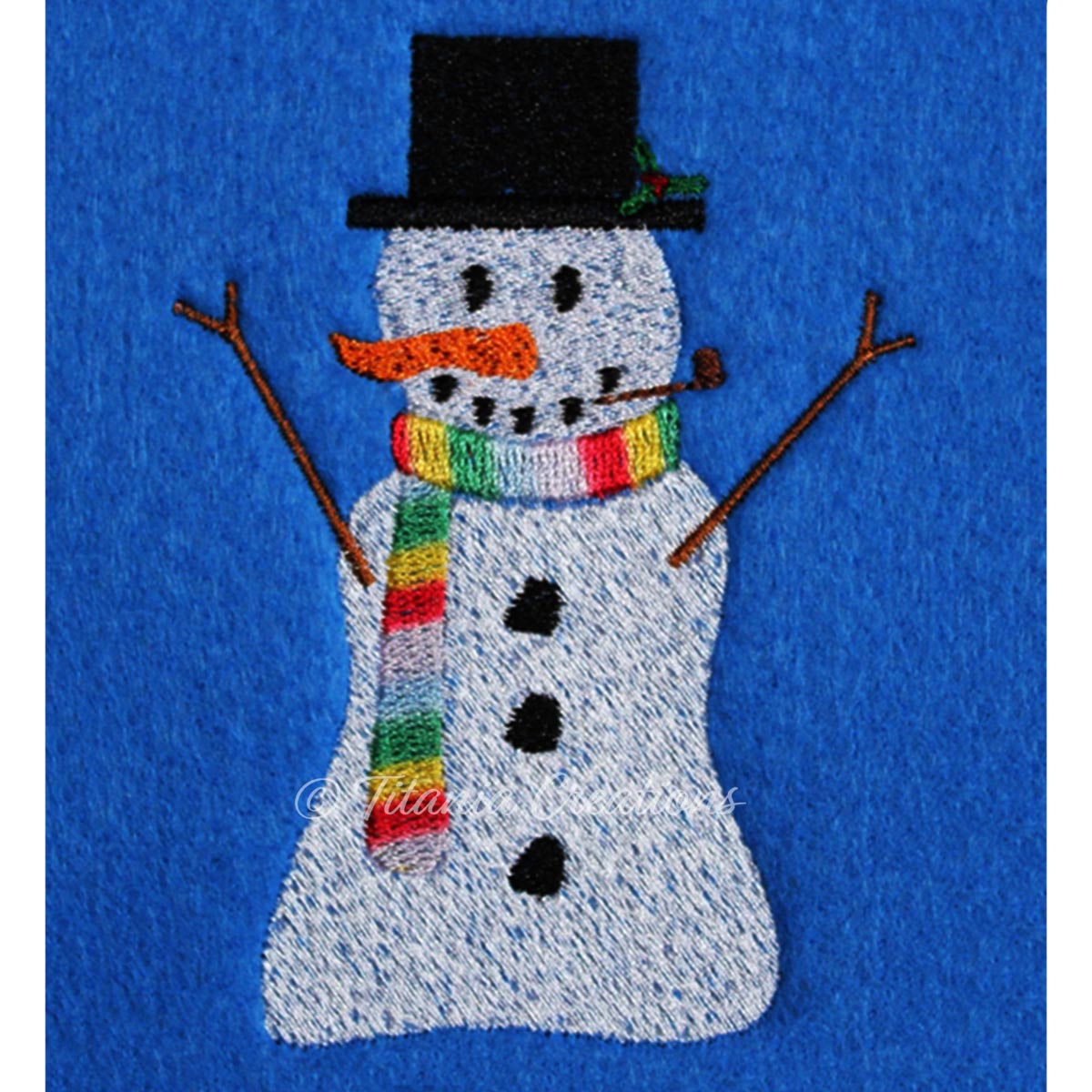 Traditional Snowman 4x4