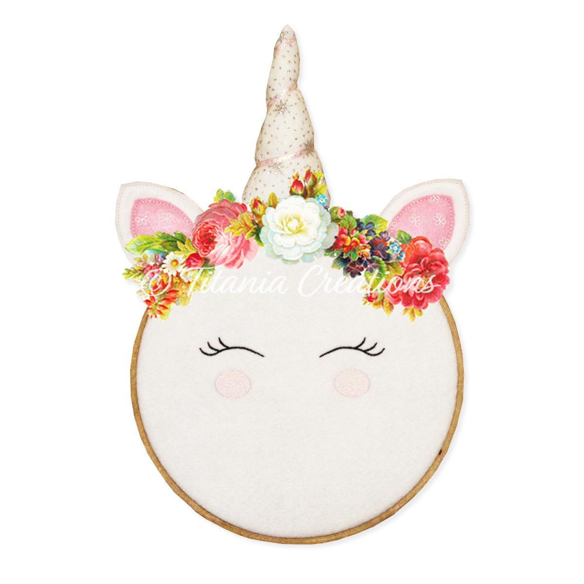 ITH Unicorn Horn Ears and Face 4x4