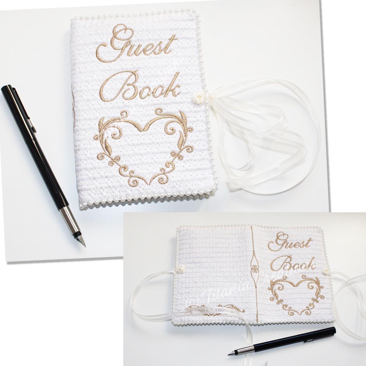 ITH A6 Wedding Day Guest Book Cover 7x11