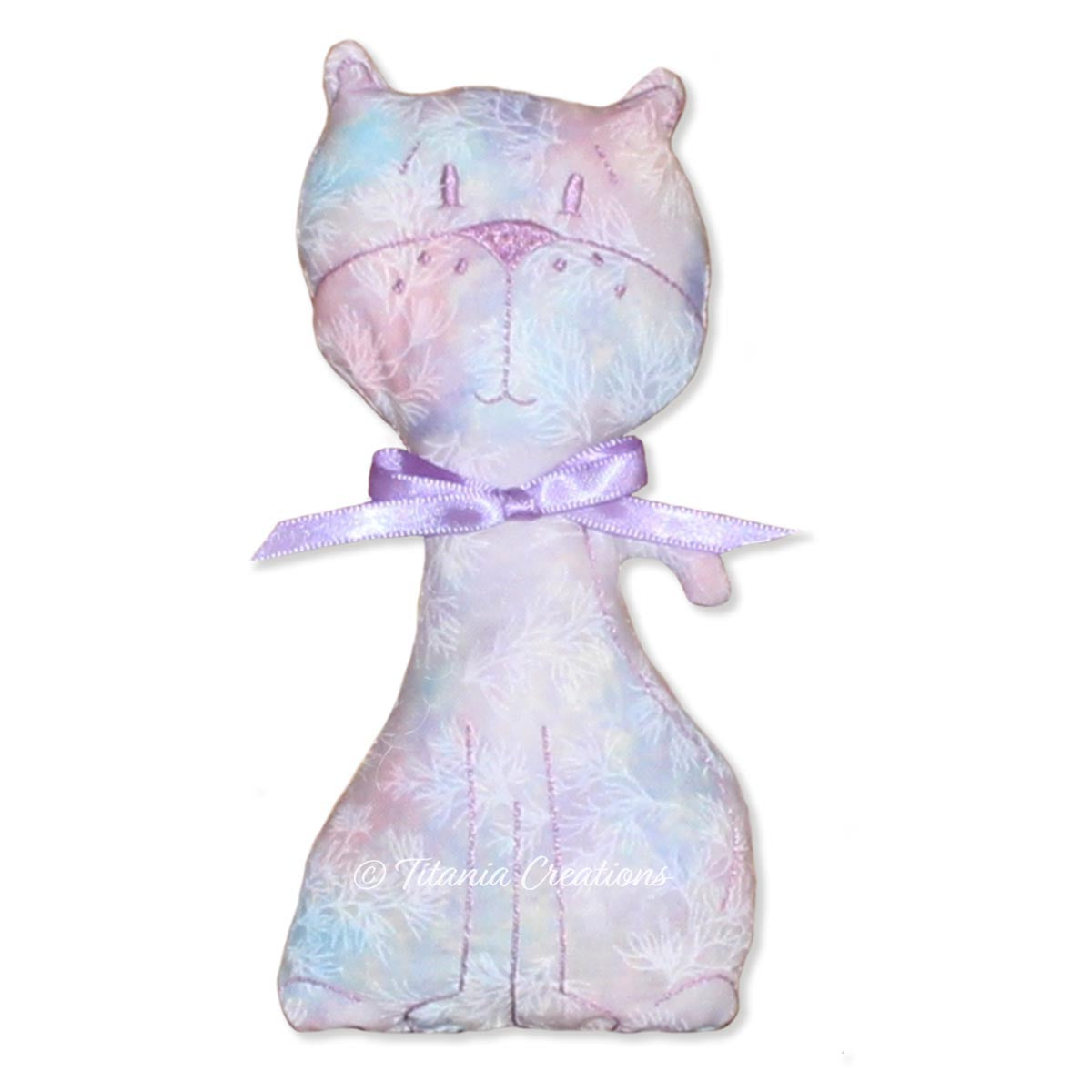 ITH Whimsical Cat Stuffie 5x7 6x10