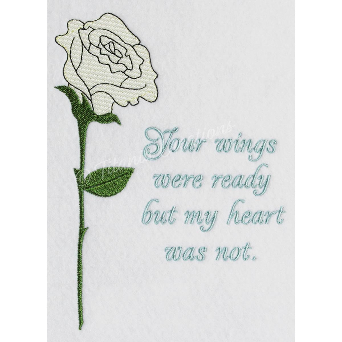 Your Wings Were Ready Rose 5x7