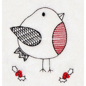 Zen by Adele Collection Christmas Robin 4x4 5x7